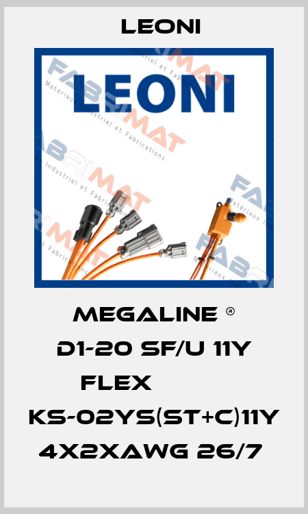 MEGALINE ® D1-20 SF/U 11Y FLEX           KS-02YS(ST+C)11Y 4X2XAWG 26/7  Leoni