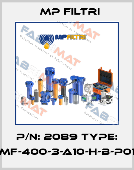 P/N: 2089 Type: MF-400-3-A10-H-B-P01 MP Filtri