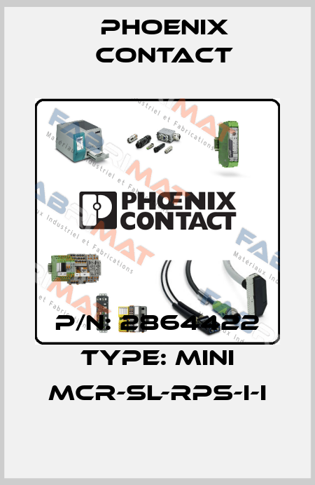 P/N: 2864422 Type: MINI MCR-SL-RPS-I-I Phoenix Contact