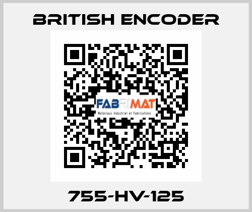 755-HV-125 British Encoder