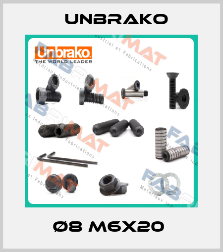 Ø8 M6X20  Unbrako