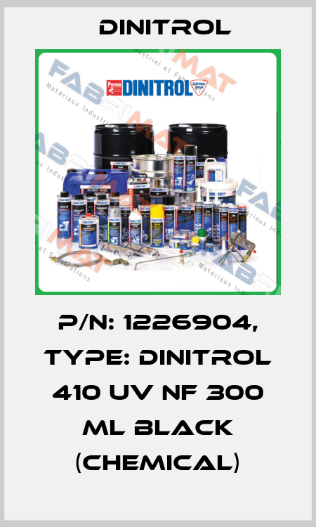 P/N: 1226904, Type: Dinitrol 410 UV NF 300 ml Black (chemical) Dinitrol