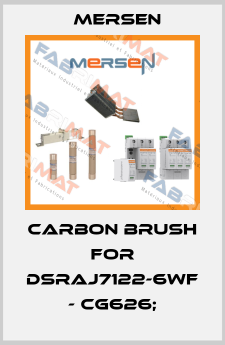 Carbon brush for DSRAJ7122-6WF - CG626; Mersen
