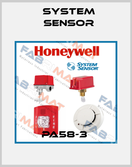 PA58-3  System Sensor