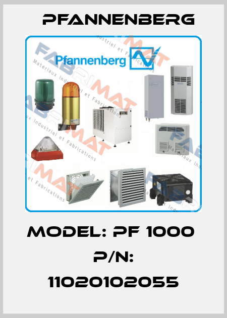 Model: PF 1000     P/N: 11020102055 Pfannenberg