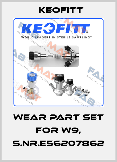 Wear part set for W9, S.Nr.E56207862 Keofitt