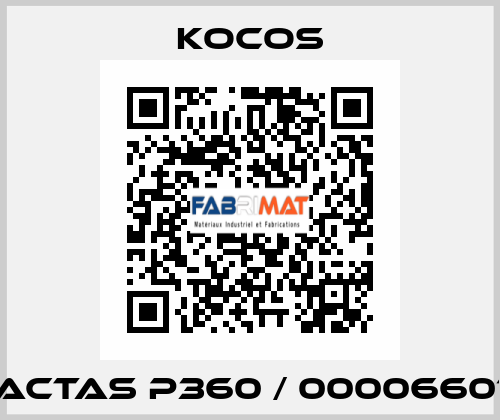 ACTAS P360 / 00006601 KoCoS