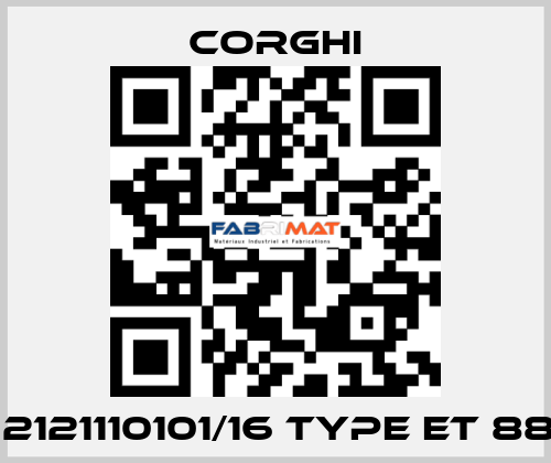 Nr. 2121110101/16 Type ET 88 PR Corghi