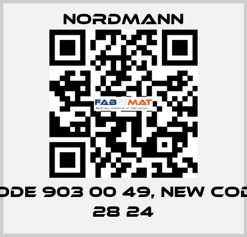 old code 903 00 49, new code 240 28 24 Nordmann