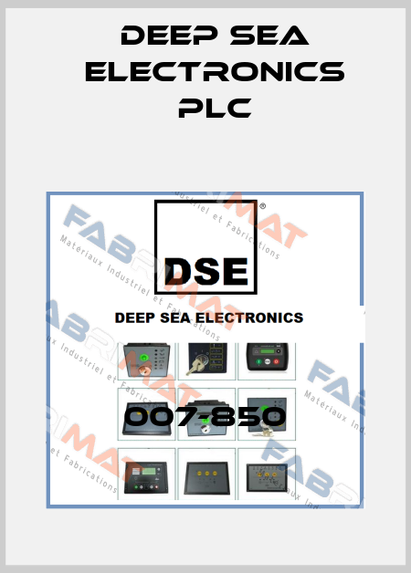 007-850 DEEP SEA ELECTRONICS PLC
