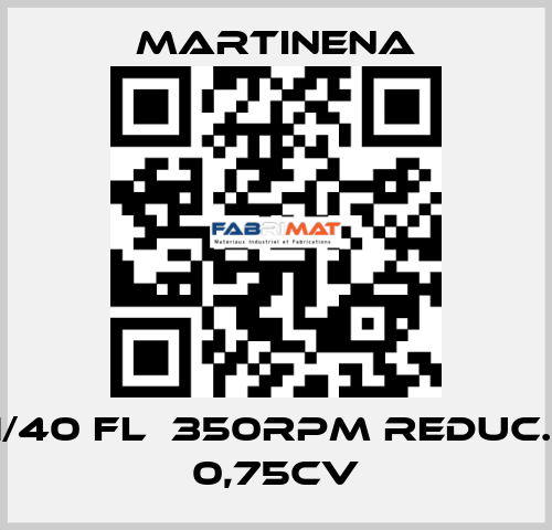 RF1/40 FL  350RPM REDUC. 1/4 0,75CV Martinena