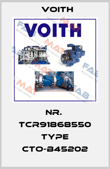 Nr.  tcr91868550 Type CTo-B45202 Voith