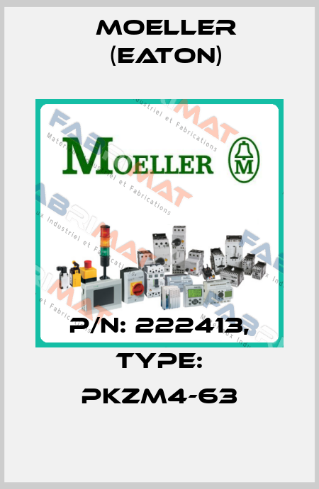 p/n: 222413, Type: PKZM4-63 Moeller (Eaton)