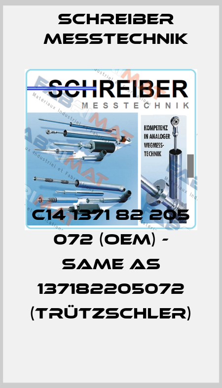 C14 1371 82 205 072 (OEM) - same as 137182205072 (Trützschler) Schreiber Messtechnik
