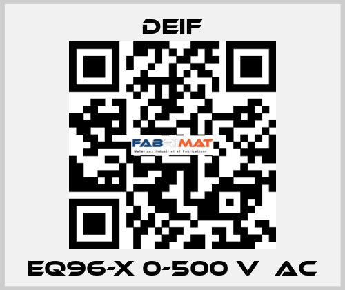 EQ96-x 0-500 V  AC Deif