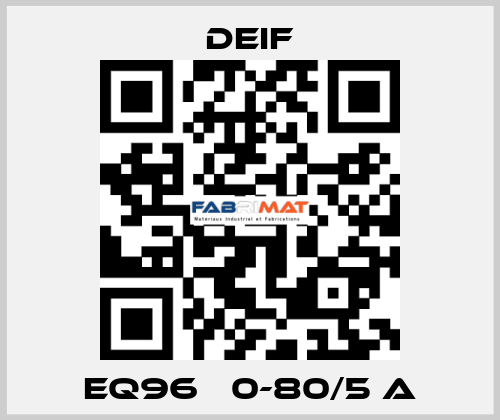 EQ96   0-80/5 A Deif