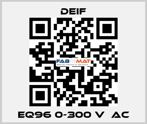 EQ96 0-300 V  AC Deif
