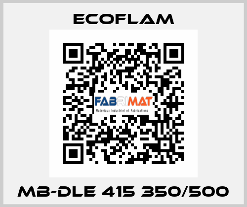 MB-DLE 415 350/500 ECOFLAM