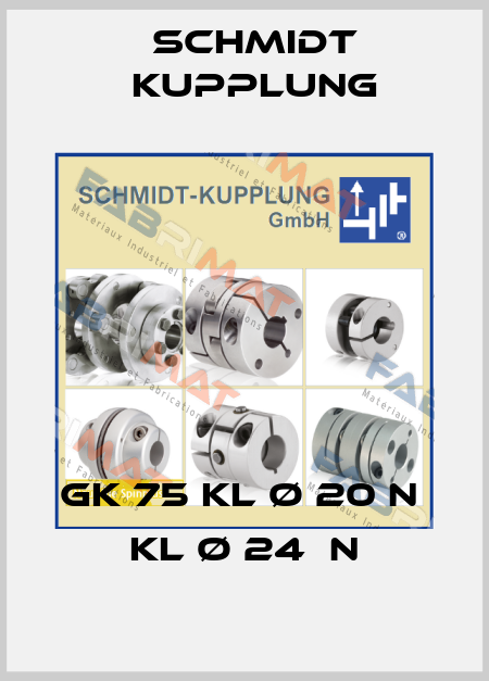 GK 75 KL Ø 20 N  KL Ø 24  N Schmidt Kupplung