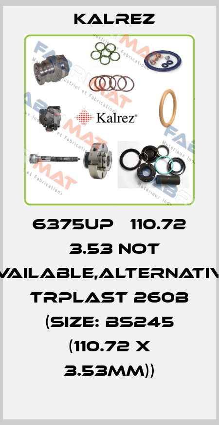 6375UP Ф110.72 х3.53 not available,alternative TRPlast 260B (Size: BS245 (110.72 x 3.53mm)) KALREZ