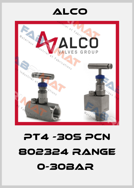 PT4 -30S PCN 802324 RANGE 0-30BAR  Alco