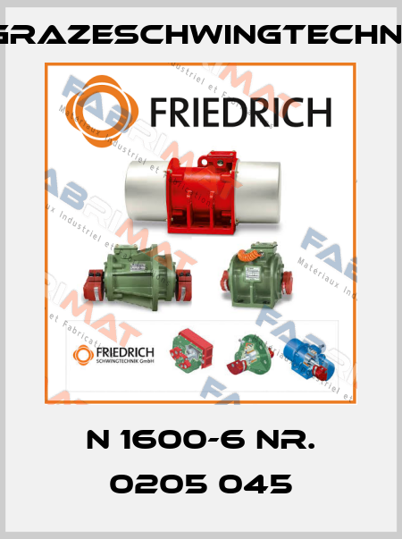 N 1600-6 Nr. 0205 045 GrazeSchwingtechnik