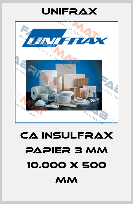 CA INSULFRAX PAPIER 3 MM 10.000 X 500 MM Unifrax