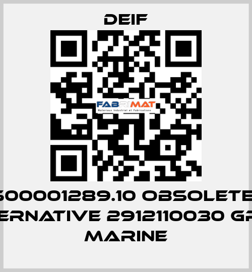 500001289.10 obsolete- ALTERNATIVE 2912110030 GPU-3 Marine Deif