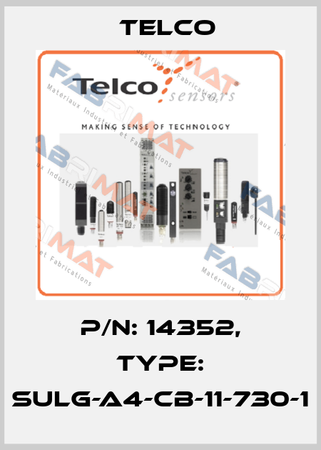 P/N: 14352, Type: SULG-A4-CB-11-730-1 Telco