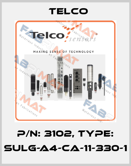 P/N: 3102, Type: SULG-A4-CA-11-330-1 Telco