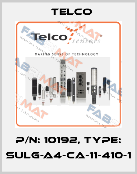 P/N: 10192, Type: SULG-A4-CA-11-410-1 Telco