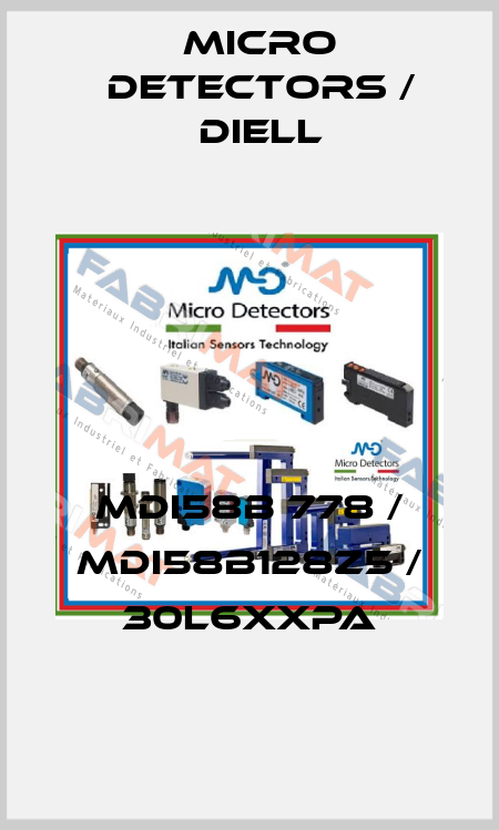 MDI58B 778 / MDI58B128Z5 / 30L6XXPA
 Micro Detectors / Diell