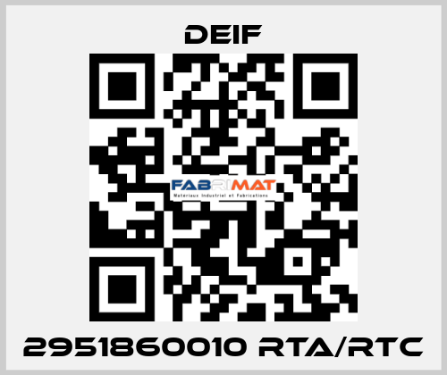 2951860010 RTA/RTC Deif