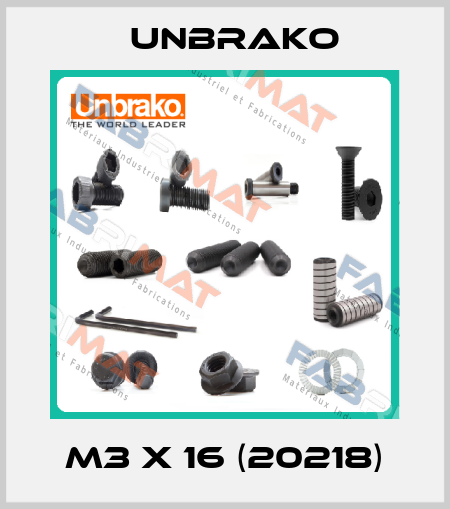 M3 x 16 (20218) Unbrako