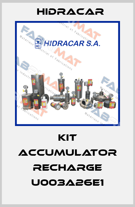 Kit accumulator recharge U003A26E1 Hidracar