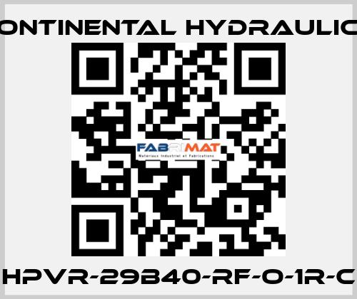 HPVR-29B40-RF-O-1R-C Continental Hydraulics