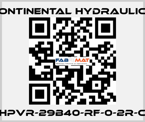 HPVR-29B40-RF-0-2R-C Continental Hydraulics