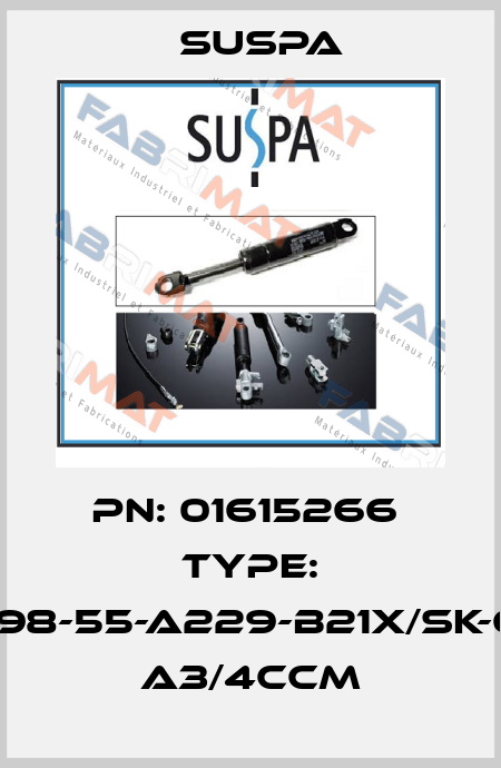 PN: 01615266  Type: 16-4-98-55-A229-B21X/SK-600N A3/4ccm Suspa