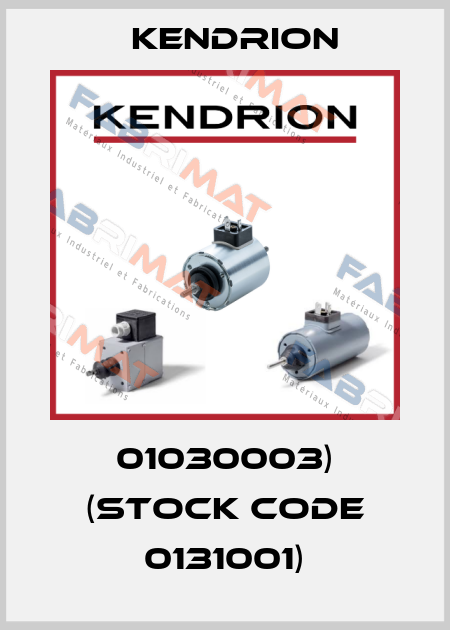 01030003) (stock code 0131001) Kendrion