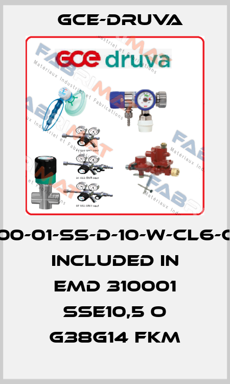 EMD3100-01-SS-D-10-W-CL6-CL6-He, included in EMD 310001 SSE10,5 O G38G14 FKM Gce-Druva