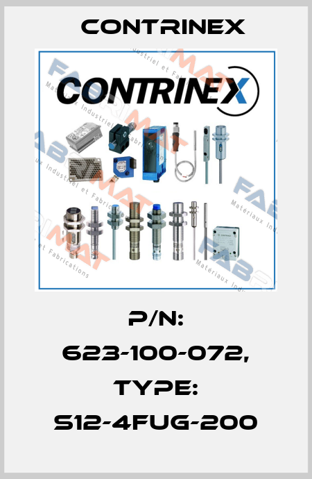 p/n: 623-100-072, Type: S12-4FUG-200 Contrinex