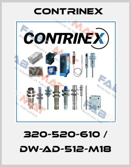 320-520-610 / DW-AD-512-M18 Contrinex