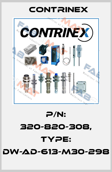 p/n: 320-820-308, Type: DW-AD-613-M30-298 Contrinex