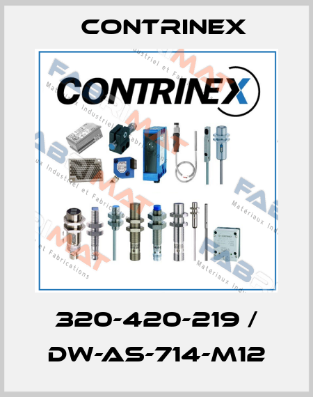 320-420-219 / DW-AS-714-M12 Contrinex