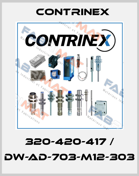 320-420-417 / DW-AD-703-M12-303 Contrinex