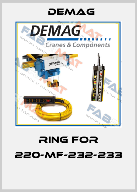 RING FOR 220-MF-232-233  Demag