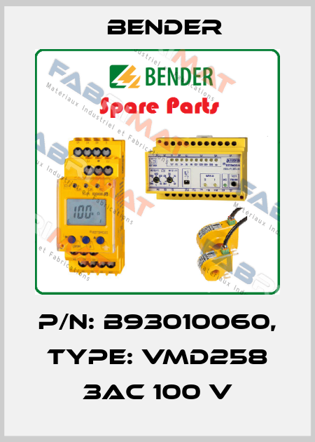 p/n: B93010060, Type: VMD258 3AC 100 V Bender