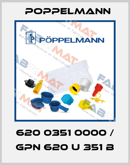 620 0351 0000 / GPN 620 U 351 B Poppelmann