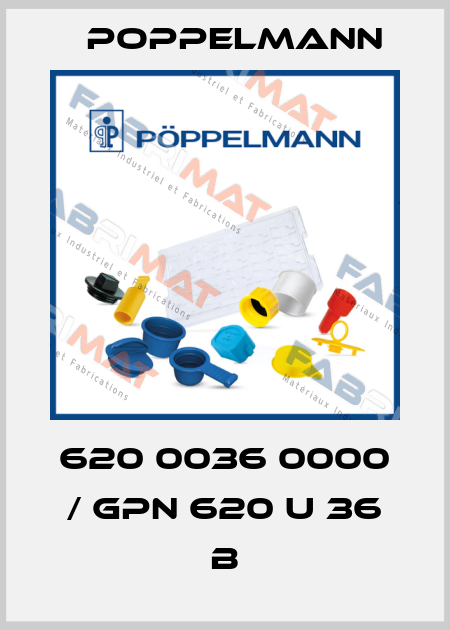 620 0036 0000 / GPN 620 U 36 B Poppelmann