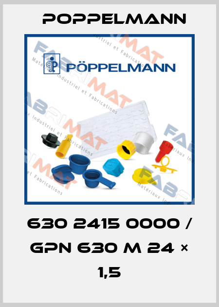 630 2415 0000 / GPN 630 M 24 × 1,5 Poppelmann